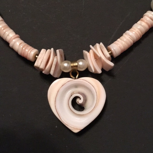 Made in Hawaii pearl & shell necklace - Picture 1 of 5